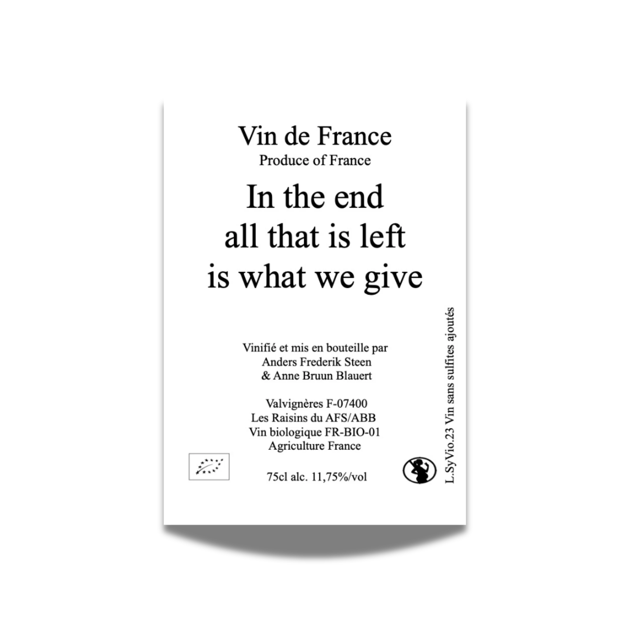 In the End All That is Left VDF Rose 2023